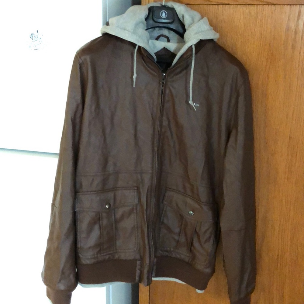 Obey Bomber jacket with hood -XL